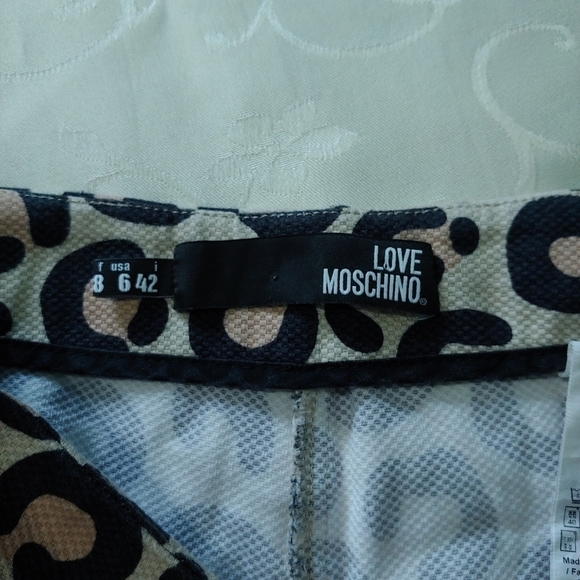LOVE Moschino Leopard Print Pants, size 6 - Picture 9 of 15